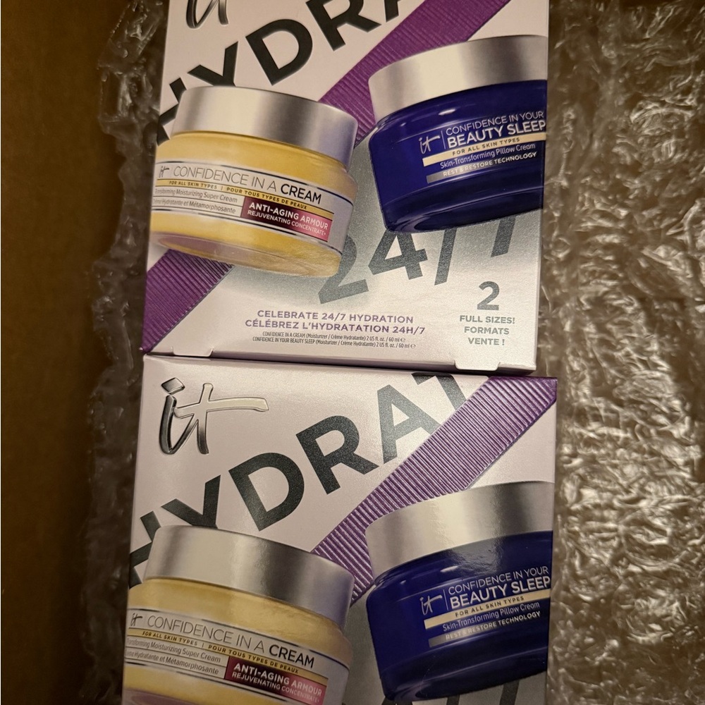 IT Cosmetics Hydration Duo - Day & Night Creams - Lot of 2